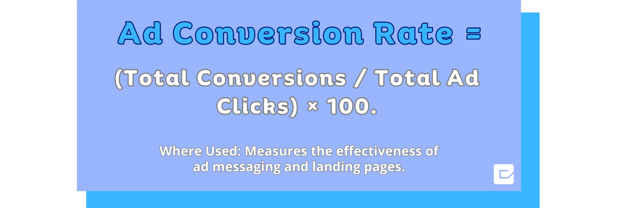 Ad conversion rate in Amazon KPI metrics