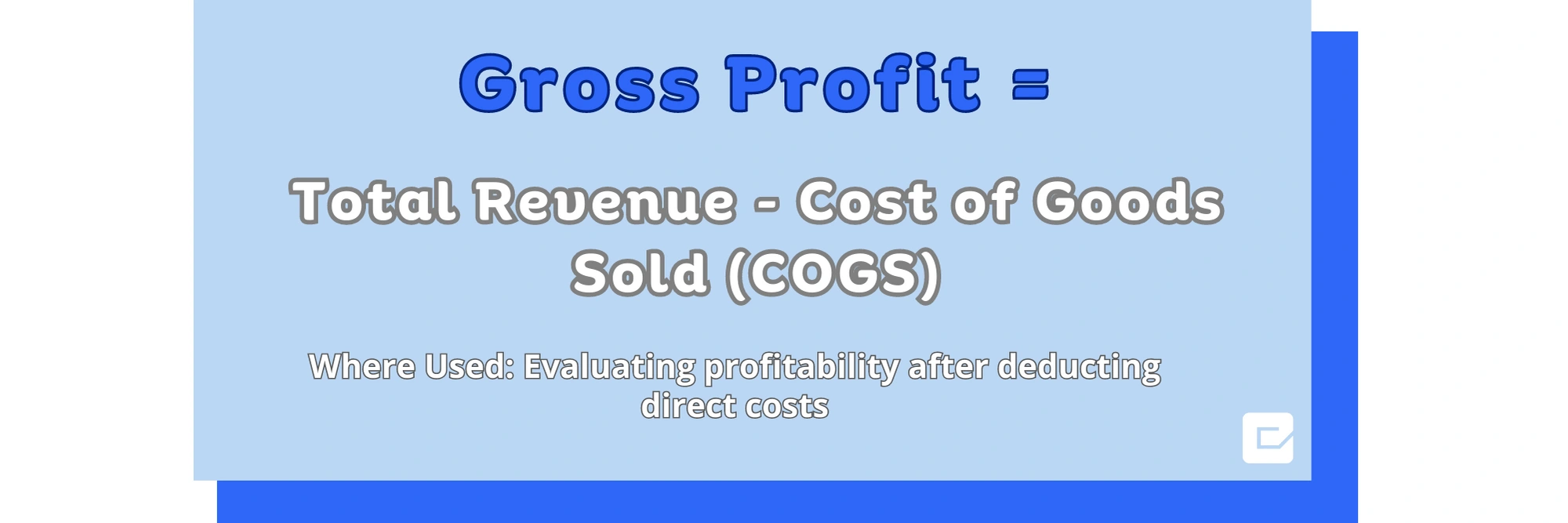 Gross Profit in Amazon KPI metrics