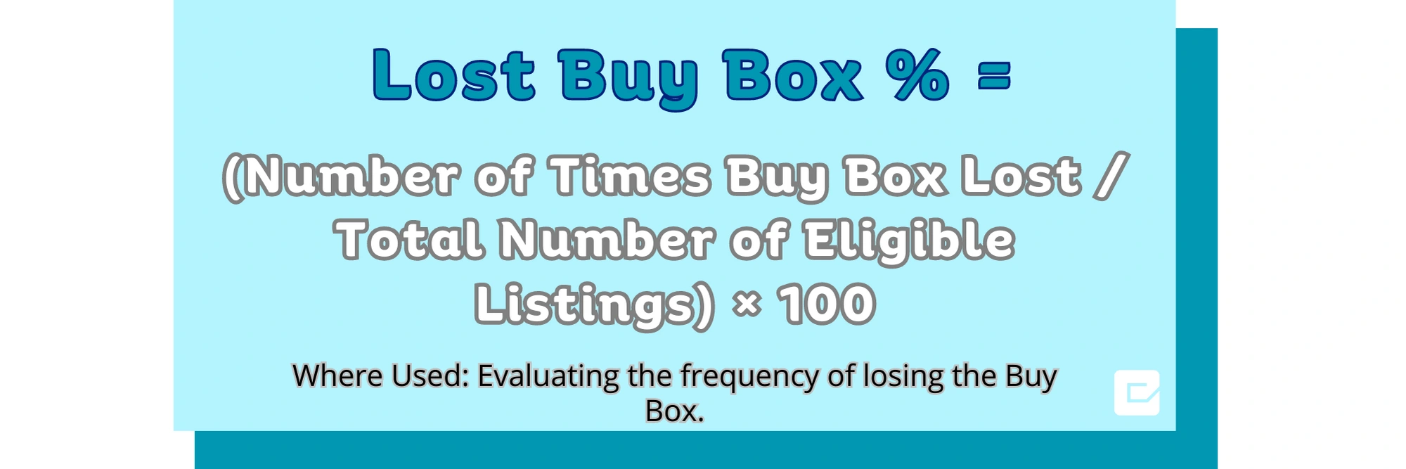 Lost Buy Box Percentage in Amazon KPI metrics