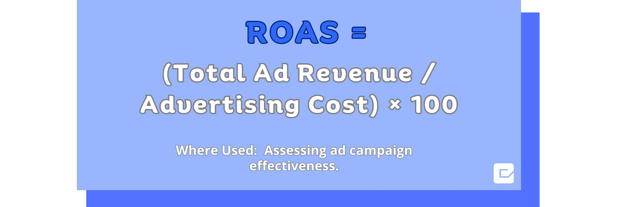 ROAS in Amazon KPI metrics