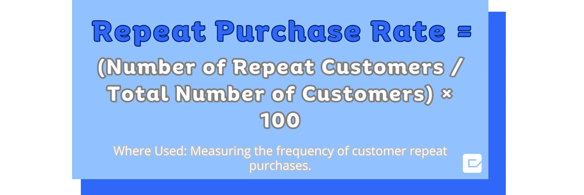 Repeat Purchase Rate in Amazon KPI metrics