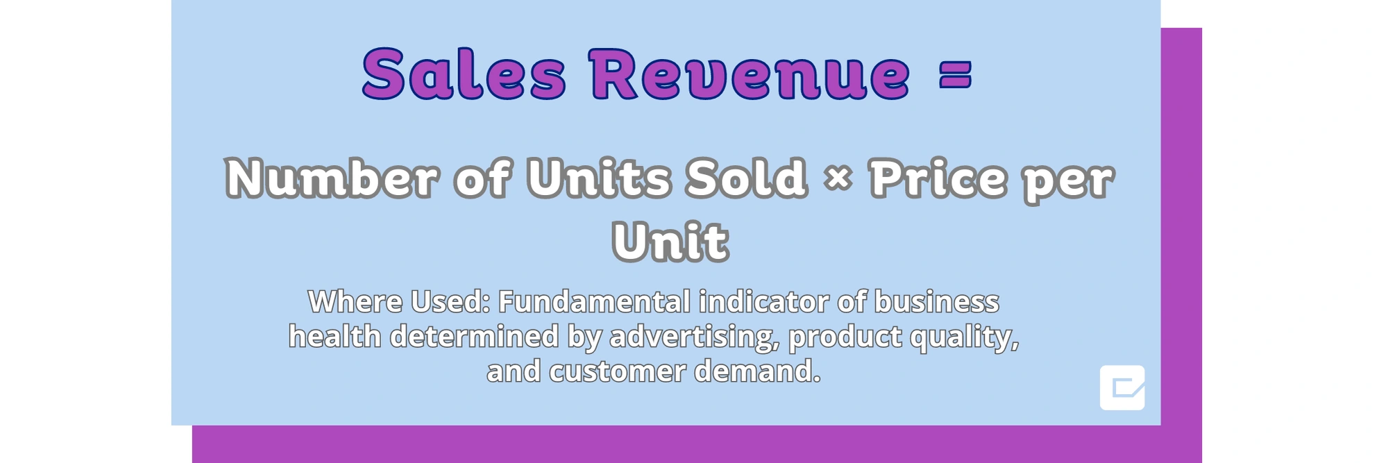 Sales Revenue in Amazon KPI metrics