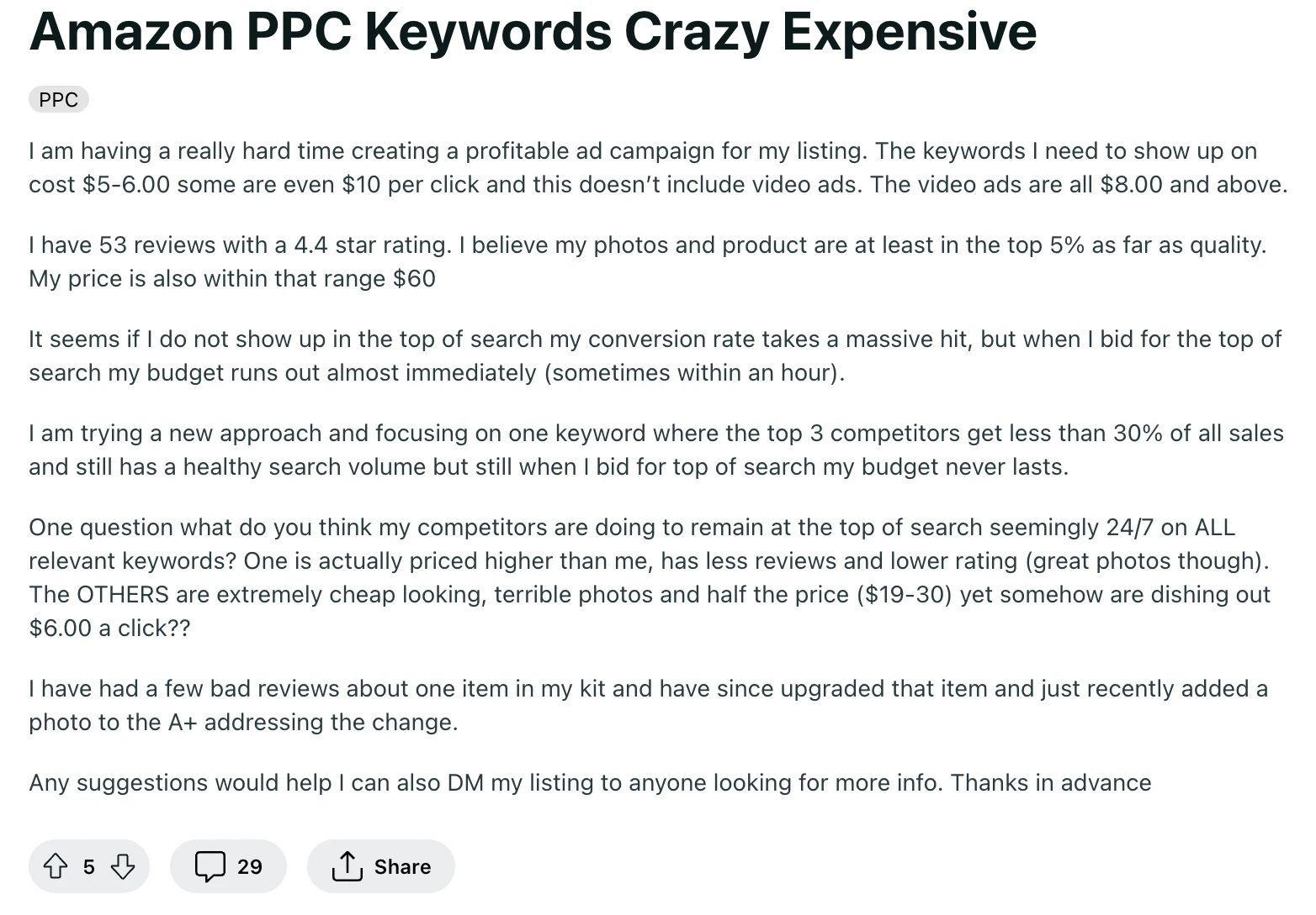 Advance keyword research for Amazon PPC