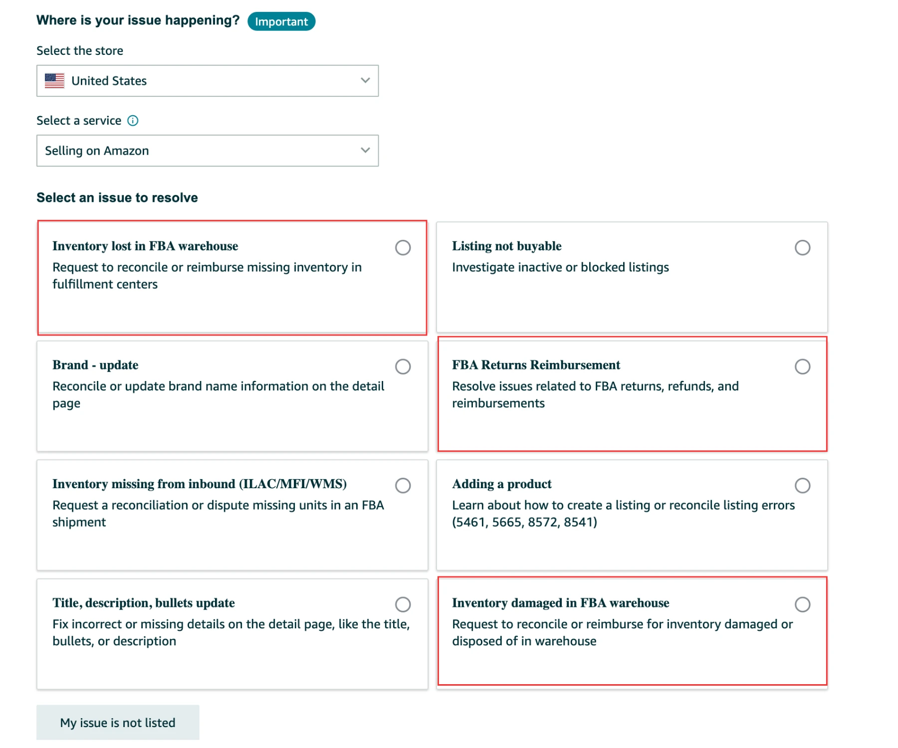 Step 1_ File Amazon FBA reimbursement claim